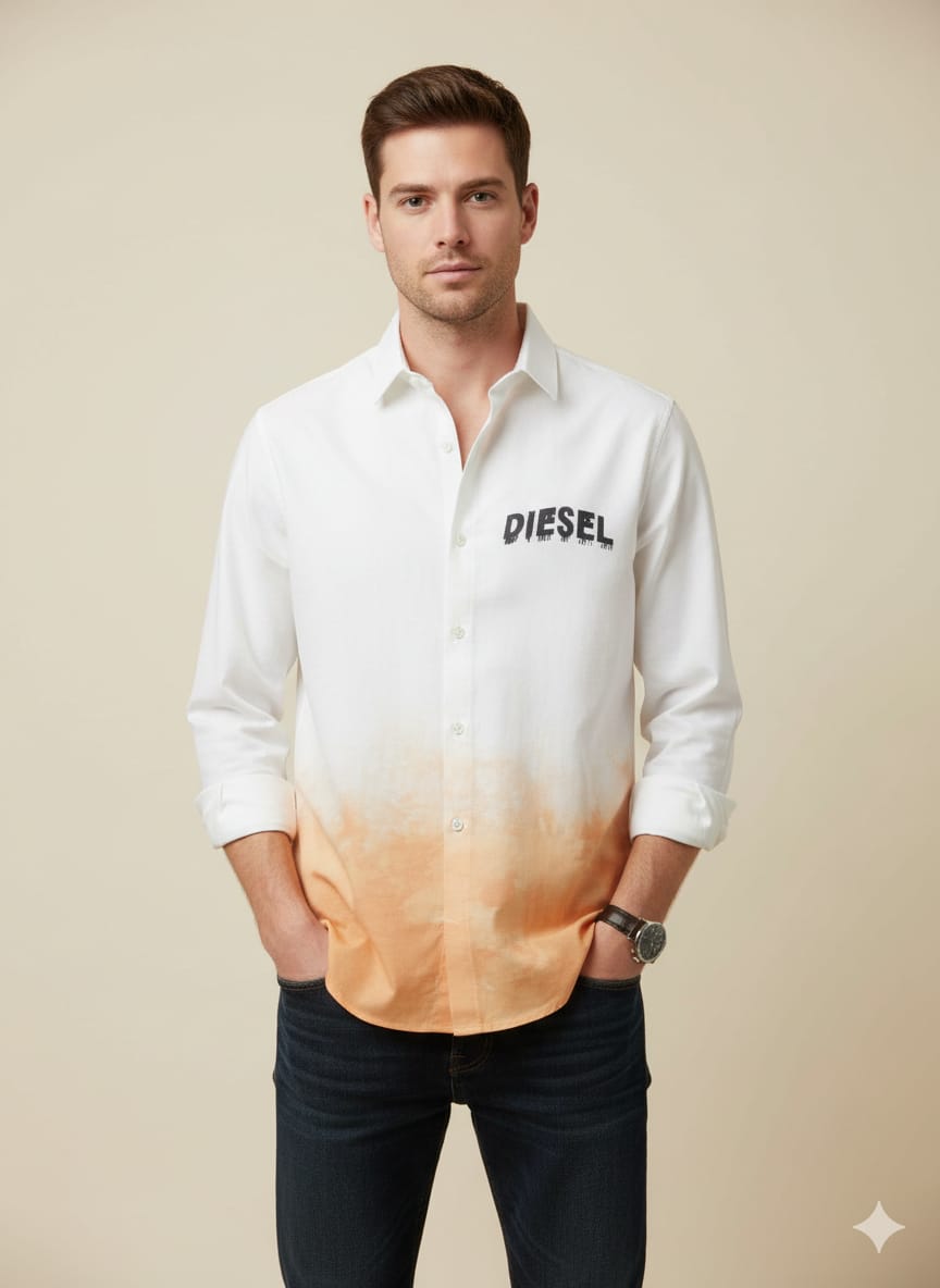 Men’s Diesel Printed Stylish Shirt
