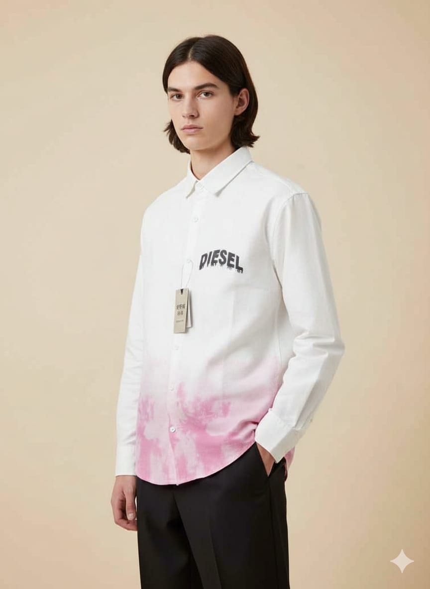 Men’s Diesel Printed Stylish Shirt